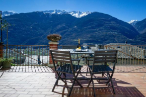 Panoramic Apartment Italian Alps Valtellina near Sondrio, Tirano